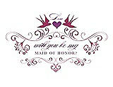 Front View Thumbnail - Fruit Punch & Orchid Will You Be My Maid of Honor Card - Classic