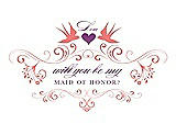 Front View Thumbnail - Ginger & Orchid Will You Be My Maid of Honor Card - Classic
