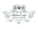 Front View Thumbnail - Meadow & Orchid Will You Be My Maid of Honor Card - Classic