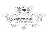 Front View Thumbnail - Mermaid & Orchid Will You Be My Maid of Honor Card - Classic
