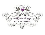 Front View Thumbnail - Mocha & Orchid Will You Be My Maid of Honor Card - Classic