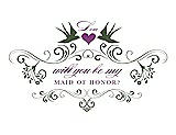 Front View Thumbnail - Moss & Orchid Will You Be My Maid of Honor Card - Classic
