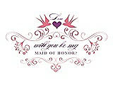 Front View Thumbnail - Nectar & Orchid Will You Be My Maid of Honor Card - Classic