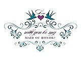Front View Thumbnail - Niagara & Orchid Will You Be My Maid of Honor Card - Classic