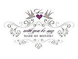 Front View Thumbnail - Pebble Beach & Orchid Will You Be My Maid of Honor Card - Classic