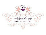Front View Thumbnail - Primrose & Orchid Will You Be My Maid of Honor Card - Classic