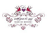 Front View Thumbnail - Posie & Orchid Will You Be My Maid of Honor Card - Classic
