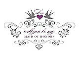 Front View Thumbnail - Quarry & Orchid Will You Be My Maid of Honor Card - Classic