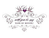 Front View Thumbnail - Quartz & Orchid Will You Be My Maid of Honor Card - Classic