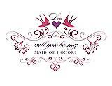 Front View Thumbnail - Rose Quartz & Orchid Will You Be My Maid of Honor Card - Classic