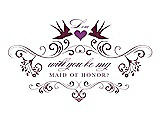 Front View Thumbnail - Ruby & Orchid Will You Be My Maid of Honor Card - Classic