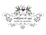 Front View Thumbnail - Sage & Orchid Will You Be My Maid of Honor Card - Classic