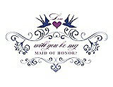 Front View Thumbnail - Sailor & Orchid Will You Be My Maid of Honor Card - Classic