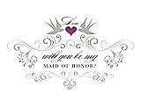 Front View Thumbnail - Sand & Orchid Will You Be My Maid of Honor Card - Classic