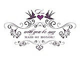 Front View Thumbnail - Smashing & Orchid Will You Be My Maid of Honor Card - Classic