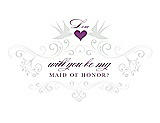 Front View Thumbnail - Starlight & Orchid Will You Be My Maid of Honor Card - Classic