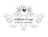 Front View Thumbnail - Sterling & Orchid Will You Be My Maid of Honor Card - Classic