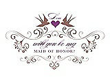 Front View Thumbnail - Toffee & Orchid Will You Be My Maid of Honor Card - Classic