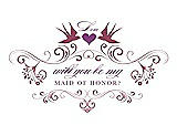 Front View Thumbnail - Tea Rose & Orchid Will You Be My Maid of Honor Card - Classic