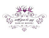 Front View Thumbnail - Tulip & Orchid Will You Be My Maid of Honor Card - Classic