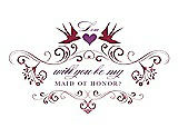 Front View Thumbnail - Valentine & Orchid Will You Be My Maid of Honor Card - Classic