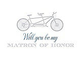 Front View Thumbnail - Dove & Cornflower Will You Be My Matron of Honor Card - Bike