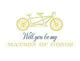 Front View Thumbnail - Snapdragon & Cornflower Will You Be My Matron of Honor Card - Bike