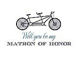 Front View Thumbnail - Violet & Cornflower Will You Be My Matron of Honor Card - Bike