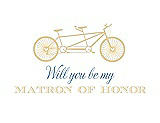 Front View Thumbnail - Buttercup & Cornflower Will You Be My Matron of Honor Card - Bike