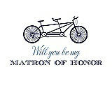 Front View Thumbnail - Blueberry & Cornflower Will You Be My Matron of Honor Card - Bike