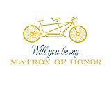 Front View Thumbnail - Daisy & Cornflower Will You Be My Matron of Honor Card - Bike