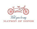 Front View Thumbnail - Ginger & Cornflower Will You Be My Matron of Honor Card - Bike
