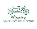 Front View Thumbnail - Meadow & Cornflower Will You Be My Matron of Honor Card - Bike