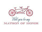 Front View Thumbnail - Nectar & Cornflower Will You Be My Matron of Honor Card - Bike