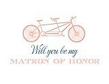 Front View Thumbnail - Primrose & Cornflower Will You Be My Matron of Honor Card - Bike