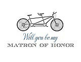 Front View Thumbnail - Quarry & Cornflower Will You Be My Matron of Honor Card - Bike