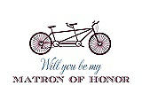 Front View Thumbnail - Ruby & Cornflower Will You Be My Matron of Honor Card - Bike