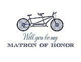 Front View Thumbnail - Sailor & Cornflower Will You Be My Matron of Honor Card - Bike