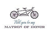 Front View Thumbnail - Smashing & Cornflower Will You Be My Matron of Honor Card - Bike
