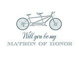 Front View Thumbnail - Surf Spray & Cornflower Will You Be My Matron of Honor Card - Bike