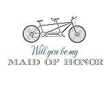 Front View Thumbnail - Cathedral & Cornflower Will You Be My Maid of Honor - Bike