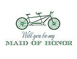 Front View Thumbnail - Juniper & Cornflower Will You Be My Maid of Honor - Bike
