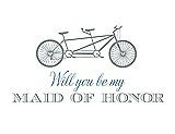 Front View Thumbnail - Mystic & Cornflower Will You Be My Maid of Honor - Bike