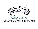 Front View Thumbnail - Amethyst & Cornflower Will You Be My Maid of Honor - Bike