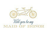 Front View Thumbnail - Buttercup & Cornflower Will You Be My Maid of Honor - Bike