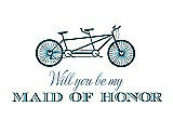 Front View Thumbnail - Caspian & Cornflower Will You Be My Maid of Honor - Bike