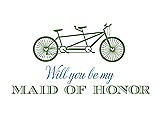 Front View Thumbnail - Clover & Cornflower Will You Be My Maid of Honor - Bike