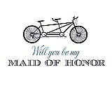 Front View Thumbnail - Concord & Cornflower Will You Be My Maid of Honor - Bike