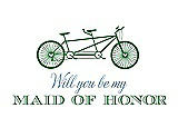 Front View Thumbnail - Ivy & Cornflower Will You Be My Maid of Honor - Bike