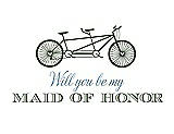 Front View Thumbnail - Moss & Cornflower Will You Be My Maid of Honor - Bike